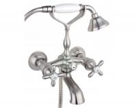 Смеситель для ванны с душем Timo Ritz 0144Y silver cross фото в интернет-магазине Market House
