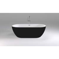 Акриловая ванна Black & White SB105 Black фото в интернет-магазине Market House