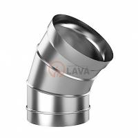 LAVA Отвод 180, угол 45*, нерж. 439 (0,8)