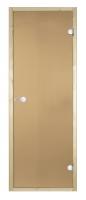 Стеклянная дверь для сауны Harvia 7/19 коробка осина, бронза D71901H фото в интернет-магазине House Market