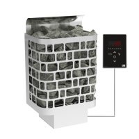 SAWO Электрическая печь Krios настенная, 6,0 кВт, нерж. сталь, артикул KRI-60Ni2-P, выносной пульт (встроенный блок мощности, пульт покупается отдельно) фото в интернет-магазине Market House