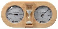 Термометр с гигрометром "Банная станция с песочными часами" фото в интернет-магазине Market House