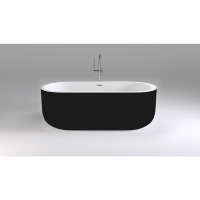 Акриловая ванна Black & White SB109 Black фото в интернет-магазине Market House